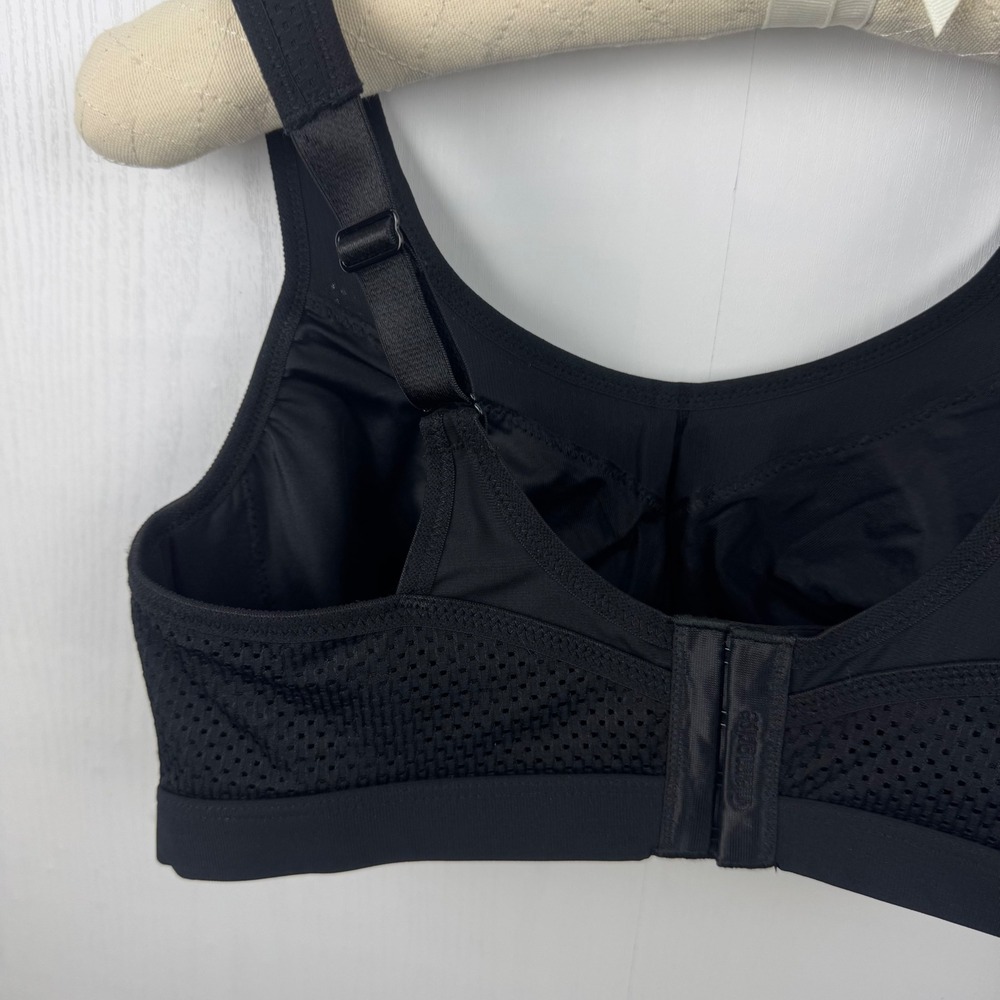 Glamorise Sport 36D Sports Bra‎ Black Underwire High Impact Back Closure 9066 - Picture 9 of 13
